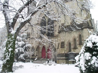 Facade in the snow